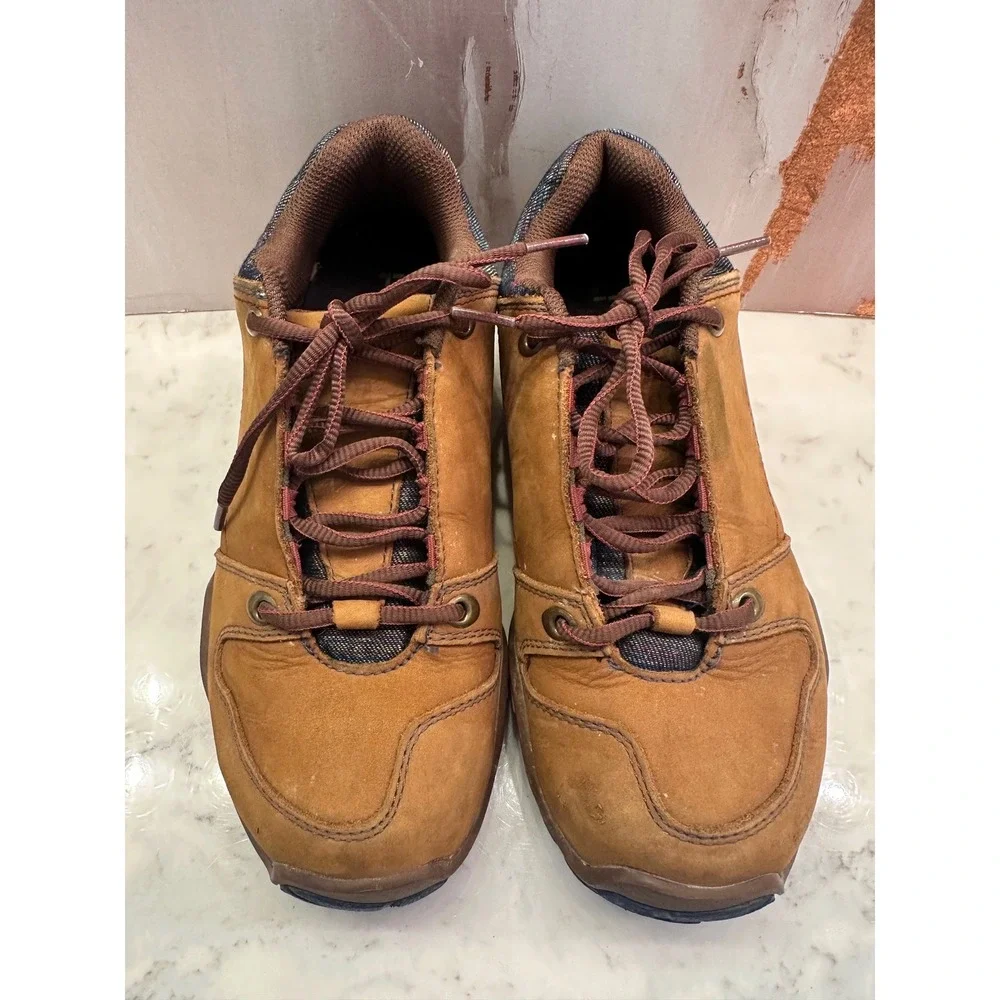 Kuru Kruzr II Tan Leather Hiking‎ Shoes Womens 7.5 Orthopedic Trail Gorpcore